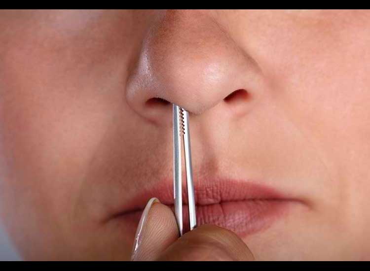 Don't just pull it out, this is a safe way to remove nose hair